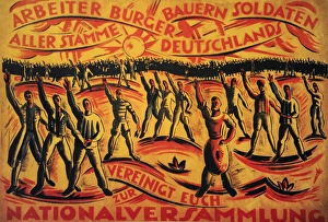Poster for the National Assembly elections, 1919 Poster for the National Assembly elections, 1919