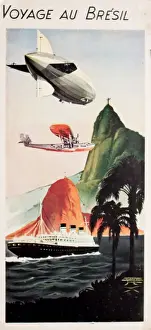 Voyage au Bresil Print, circa 1930s