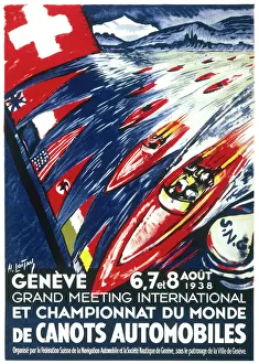 Poster for the world motor boat championships 1938 Poster for the world motor boat championships 1938