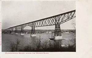 Poughkeepsie Bridge Print, circa 1905