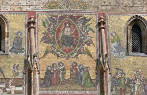 Prague. St. Vitus Cathedral. The Golden Gate. Mosaic of the Prague. St. Vitus Cathedral. The Golden Gate. Mosaic of the
