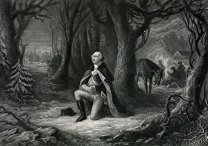 Prints of The prayer at Valley Forge W Prints: The Prayer at Valley Forge Print, 1866