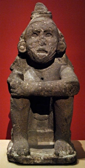 Pre-Columbian Art. Aztec. Mexico. Seated Deity (Macuilxochit Pre-Columbian Art. Aztec. Mexico. Seated Deity (Macuilxochit