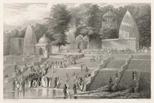 Hindu Widow Preparing for Suttee Print