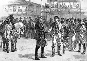 President Jefferson Davis bidding farewell to his escort, 18 President Jefferson Davis bidding farewell to his escort, 18