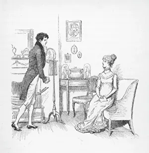 Book Prints: Print of Elizabeth Bennet Refusing Mr Darcy