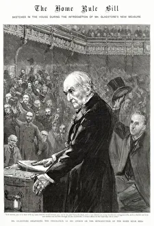 Prime Minister, William Ewart Gladstone (1809 - 1898), delivering the Peroration of his Prime Minister, William Ewart Gladstone (1809 - 1898), delivering the Peroration of his