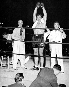 Primo Carnera celebrates victory, New York, 1933 Primo Carnera celebrates victory, New York, 1933