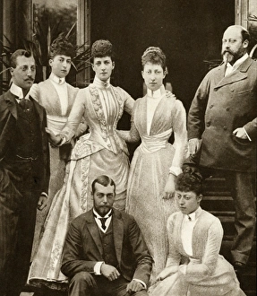 Prince Edward & Alexandra of Denmarks five children 1891 Prince Edward & Alexandra of Denmarks five children 1891