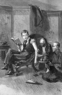 Prince George having a tattoo, Japan 1881 Prince George having a tattoo, Japan 1881