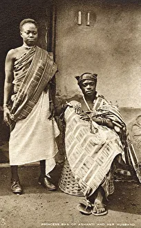 Princess Baa of the Ashanti and her husband - Ghana Princess Baa of the Ashanti and her husband - Ghana