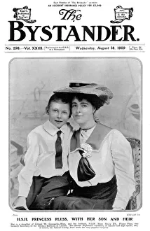 Princess Daisy of Pless with her son Princess Daisy of Pless with her son