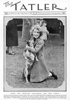 Princess Elizabeth and her corgi Princess Elizabeth and her corgi