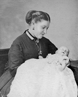 Princess Helena with Prince Christian Victor Princess Helena with Prince Christian Victor