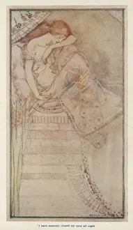 A 19th-century Print of the Princess and the Pea