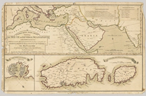 Three printed coloured maps Three printed coloured maps