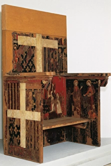 Priory chair of Blanche of Aragon and Anjou. 14th century. S Priory chair of Blanche of Aragon and Anjou. 14th century. S