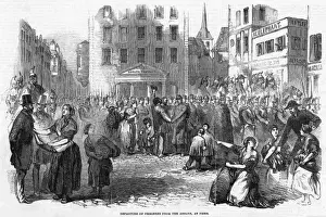 Print of Deported Political Prisoners Leaving Abbaye Prison