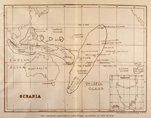 Lemuria Location Print: Lewis Spence's Suggestion