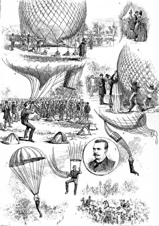 Professor Baldwin Ballooning and Parachuting, 1888 Professor Baldwin Ballooning and Parachuting, 1888