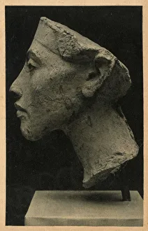 Profile - Bust of Pharoah Akhenaten from Amarna Profile - Bust of Pharoah Akhenaten from Amarna