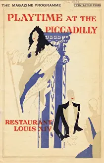 1931 Piccadilly Hotel Programme Cover Print