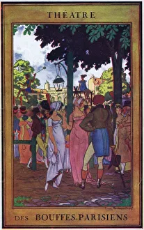 Programme cover for Theatre des Bouffes-Parisiens, Paris, ea Programme cover for Theatre des Bouffes-Parisiens, Paris, ea