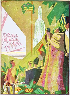 Programme cover for Theatre Moncey, Paris, 1932 Programme cover for Theatre Moncey, Paris, 1932