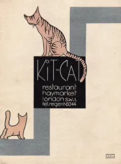 1927 Kit Cat Restaurant Programme Print