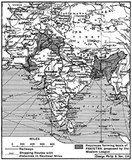 Proposed partition map of India and Pakistan Proposed partition map of India and Pakistan