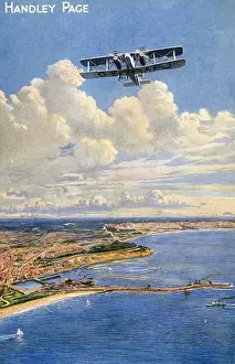 Vintage Biplane Flight Prints: Prototype Handley Page W8, G-EAPJ