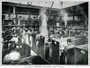 Public laundries, St. Marylebone, London 1900 Public laundries, St. Marylebone, London 1900