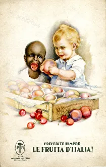 Publicity card, Always prefer fruit from Italy Publicity card, Always prefer fruit from Italy