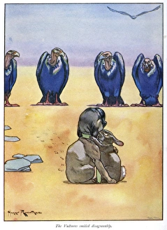 Pug Peter -- vultures, dog and rabbit Pug Peter -- vultures, dog and rabbit