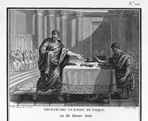 Roman Senate History Prints: Punic War: Cato