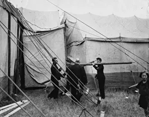 Early 1930s Marquee Erection Print