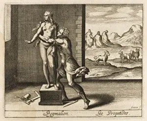 Classical Mythological Art Prints: Pygmalion & Statue