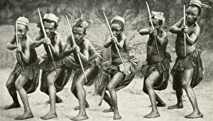 Pygmy hunters of the Welle, Belgian Congo, Central Africa Pygmy hunters of the Welle, Belgian Congo, Central Africa