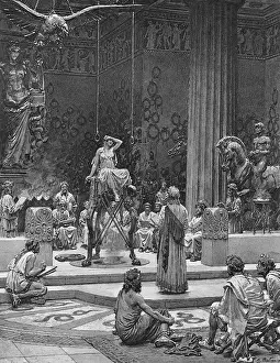 Temple Prints: The Pythia in Agony, Temple of Apollo, Delphi 8 B.C. Print