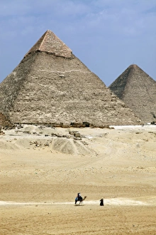 Pyramid of Khafre and Great Pyramid of Cheops, Cairo, Egypt Pyramid of Khafre and Great Pyramid of Cheops, Cairo, Egypt