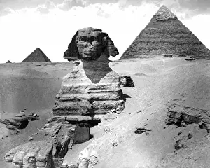 Egyptian Historical Monuments Prints: Pyramids and Sphinx, Egypt