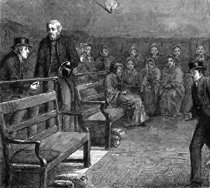Quaker Elders Shake Hands Print, 1881