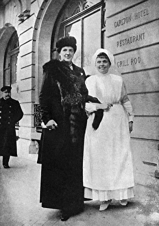 Queen Amelie of Portugal in Paris, WW1 Queen Amelie of Portugal in Paris, WW1