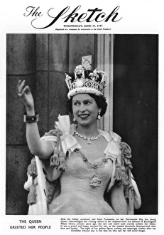 Queen Elizabeth II on Coronation Day Queen Elizabeth II on Coronation Day