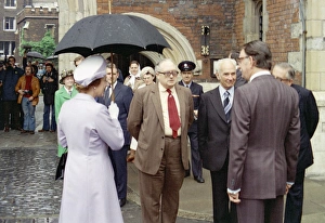 Queen Elizabeth II visiting the London Fire Brigade Queen Elizabeth II visiting the London Fire Brigade