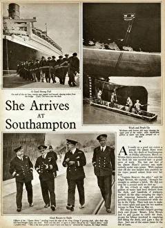 Queen Mary Ocean Liner, at Southampton Queen Mary Ocean Liner, at Southampton