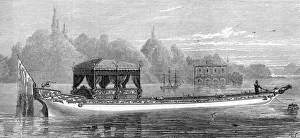 Queen Victorias new barge for Virginia Water, 1877 Queen Victorias new barge for Virginia Water, 1877