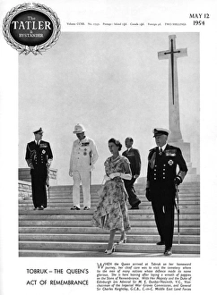 The Queen visiting a cemetery in Tobruk The Queen visiting a cemetery in Tobruk
