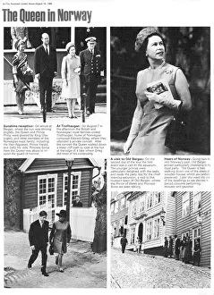 Royalty Prints: The Queen Visits Norway Print, August 1969
