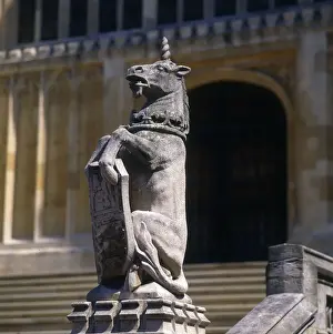 A Queen's Beast Print at Windsor Castle, circa 1980s